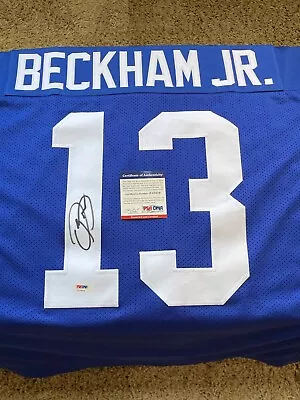 Odell Beckham Jr New York Giants Signed Autographed Xl Jersey Psa Dna Auto Cert • £154.37