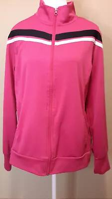 Women's Made For Life Pink Black And White Jogging Jacket. Sz L • $10