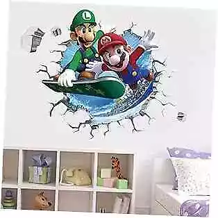  Mario Brothers Wall Decals Children Cartoon Bedroom Background Wall Z06 • $31.83