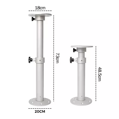 Table Pedestal Telescopic Furniture Leg RV Marine Boat Caravan Motorhome Silver • $114