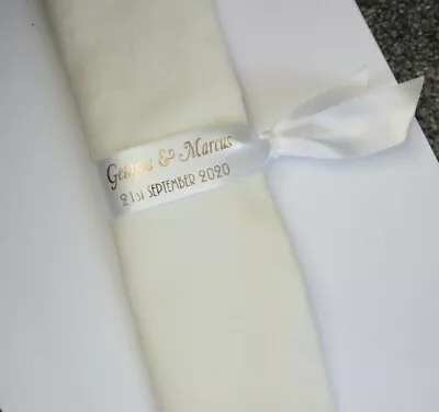 £0.99 • Buy Personalised Satin Ribbon NAPKIN HOLDER