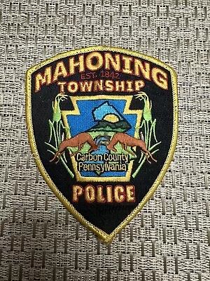 Police Patch Mahoning Township Pennsylvania • $19.99