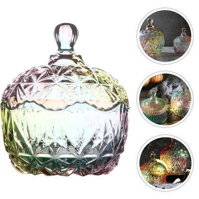 £29.13 • Buy Candy Containers Apothecary Jars Lids Candy Buffet Jar Colorful Glass
