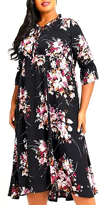TS TAKING SHAPE Plus Size M / 20 Chelsea Floral Maxi Dress Flowy NWT Rrp$180! • $98.96