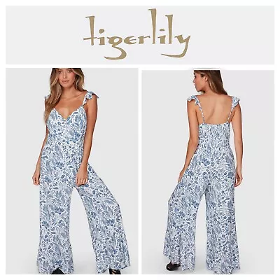 $53.99 • Buy Bnwt Tigerlily Ladies Cameli Jumpsuit Size 8 (small) Rrp $180 Last One