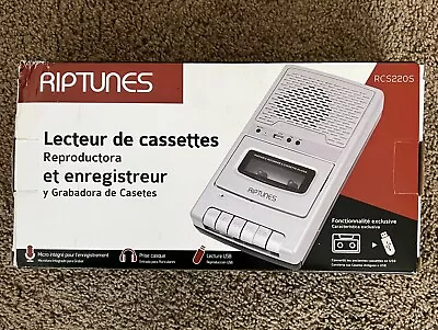 Riptunes Cassette Player And Recorder Cassette To Digital MP3 Converter USB • $19.85