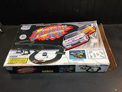 Marchon Fireball 200 MR-1 RACING Slot Cars Track Complete TESTED • $121.50