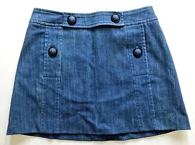 M By MISSONI | Women's Denim Button Mini Skirt 💙  Sz 6 Free Shipping! • $139.94