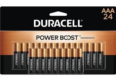 Duracell Powerboost Aaa Batteries 24 Pack Free Ship! • $14.99