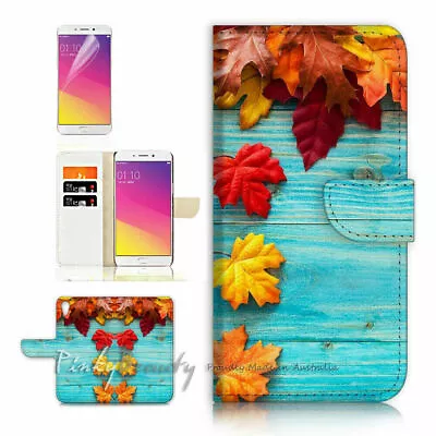 Tree Leaves TPU Phone Wallet Case Cover For Optus X Start 2  - 21652 • $13.99