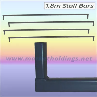 6 Foot Market Stall Bars - 1.8m Steel Bar For Stalls - Tables Or Display Stands • £947.95
