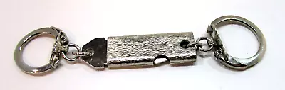 Vintage 1970's Detachable Separating Key Ring 4  Keychain Stainless Steel • $15