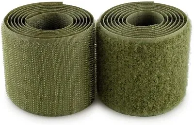 2  VELCRO® Brand MIL-SPEC Olive Drab Green Hook And Loop - SEW-ON TYPE - 1 YARD • $12.95