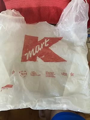 VINTAGE KMart White Plastic Shopping Bag. DWK • $9