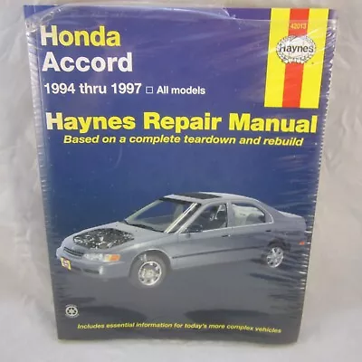 Honda Accord Haynes Repair Manual 1994 Thru 1997 42013 NEW. • $15.29