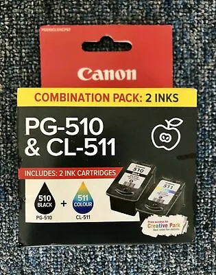 $42.95 • Buy Canon PG-510 & CL-511 Black & Tricolour Ink Cartridge Twin Pack Combo