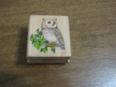 Hero Arts Perched Owl Rubber Stamp • $10