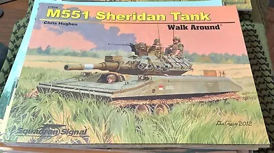 M551 M-551 SHERIDAN WALK AROUND Squadron/SIGNAL GREAT REFERENCE • $17.95