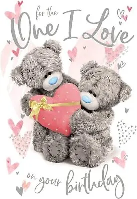 3D Holographic Hologram One I Love Bears Holding Heart Birthday Card • £4.99