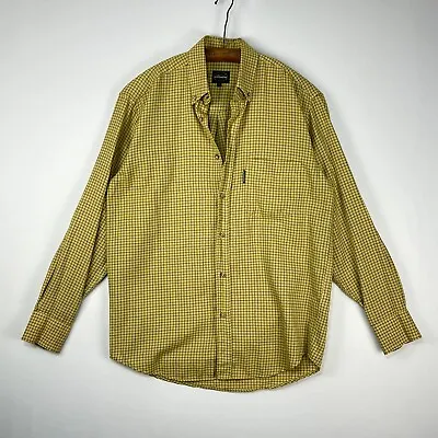 Le Chameau Long Sleeve Check Shirt Men's Size Small S Yellow Country Shooting • £29