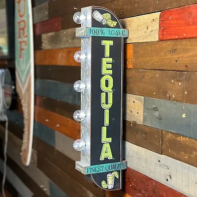 Tequila LED Sign 25  Double Sided Marquee Vintage Retro Off The Wall Design • $65
