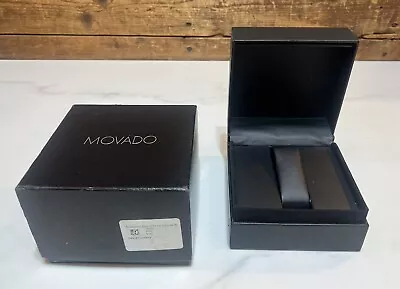 Movado Black/silver Single Slot Presentation Watch Box • $14.99