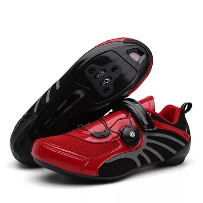 Men Road Bike Cycling Carbon Fiber Sole Self-lock Bicycle Lock Shoes Outdoor  • $131.99