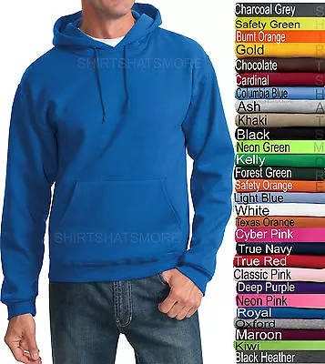 Jerzees Mens Hooded Sweatshirt Blended Hoodie Top Jumper Hoody S-4XL 28 COLORS • $29.85