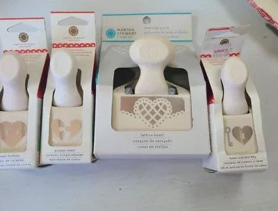 Martha Stewart Craft Punch Hearts Edge Corner Double Craft Lot Of 4 • $15.50