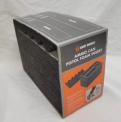 Precut Foam Insert Fits .50 Cal Caliber Ammo Can Hold 1 Pistol 6 Mags & Storage • $26