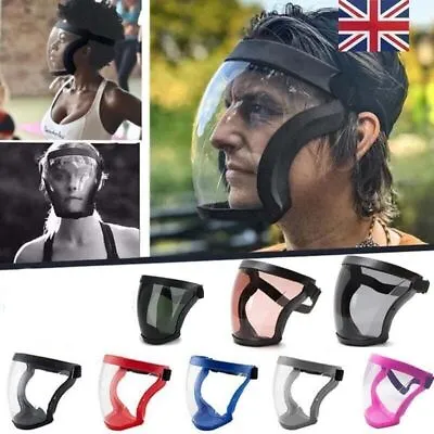 Super Protective Face Shield Anti-Fog Full Face Transparent Safety Face Protect • £3.85