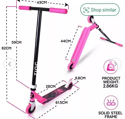 New Zinc Detour Stunt Scooter - Pink • £29.99