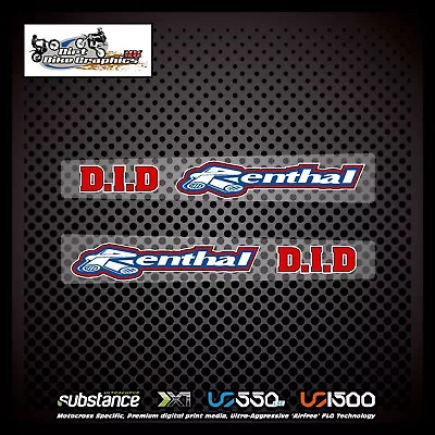 Honda CRF CR Renthal DID Swingarm Red On Clear Decal Sticker MX (195) • $18.68