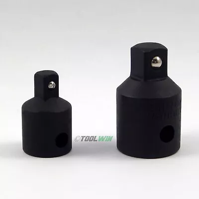 2 Pc 3/8  To 1/4  1/2 Inch Drive Socket Adapter Reducer Air Impact Set • $5.54