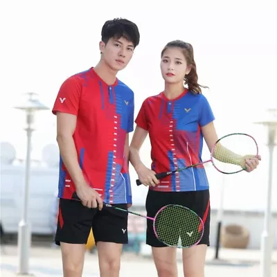 VICTOR Adult Kid Sports Suit Tennis Table Badminton Clothes Set T Shirts+shorts • $32