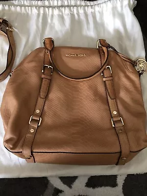 NWOT Authentic Michael Kors Luxury Tan Leather Satchel • $250