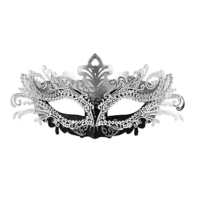 Womens Luxury Metal Venetian Masquerade Mask Halloween Party Ball Cosplay Gift • $14.99