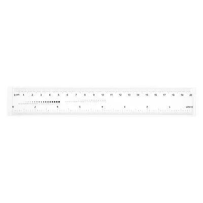 Film Ruler 8 Inch 1mm Scale PET Flexible Straight Ruler • $9.44
