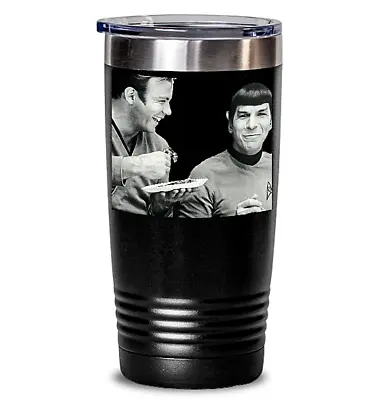$27.75 • Buy Captain Kirk & Vulcan Mr Spock Insulated. Photo Taken On Set Of Star Trek Series