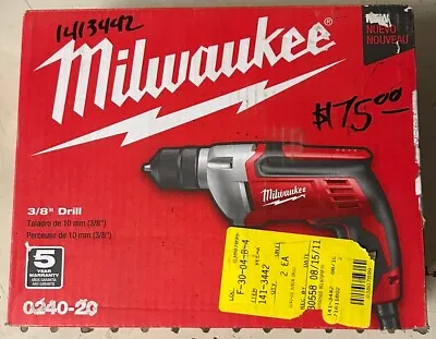 Milwaukee 3/8” Electric Drill Model 0240-20 • $132