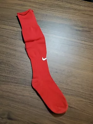 Vintage Nike Men's Athletic Soccer Socks Size 10-13 Red Logo Sports 90s • $17.10