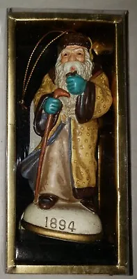 1894 Memories Of Santa Christmas Ornament In Box Hand Painted FREE SHIPPING  • $14