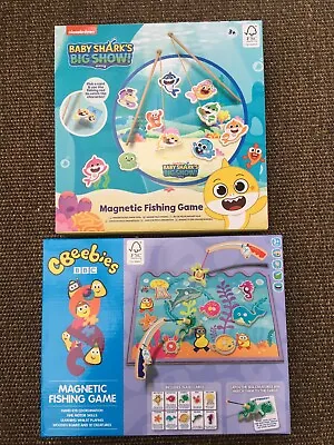 New CBEEBIES BBC Nickelodeon Activity Educational Toy MAGNETIC Fishing Games X 2 • £14.99