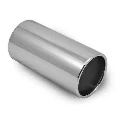 4  100mm In Rolled Stainless Steel Weld On Exhaust Tip Universal Tailpipe • £28