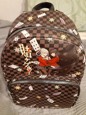 Kakegurui Yumeko & Kirari Checkered W/ Playing Cards & Poker Chips Mini Backpack • $15