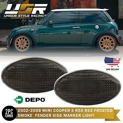 DEPO Frost Smoke Fender Side Marker Light For 2001-2006 Mini Cooper S R50 R53 HB • $12.95