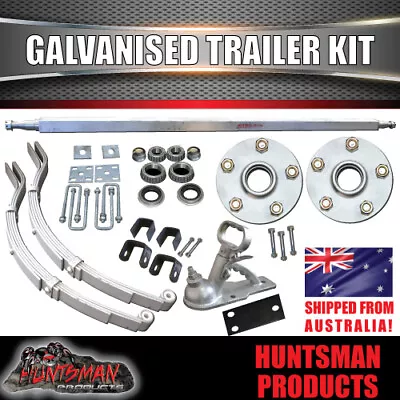 $370 • Buy DIY 1000KG Boat Jetski Trailer Kit Galvanised Axle Dacromet Slipper Springs