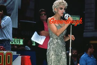 Madonna Live In Times Square Who's That Girl Premier NYC 1987 Original Slide  • $34.99
