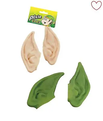 £4.26 • Buy Adults Elf Flesh Green Nude Pixie Fairy Pointed Ears Tips