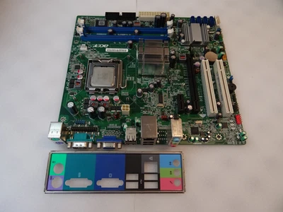 Acer G41M07-1.0-6KSH Rev:1.0 PC Motherboard Socket 775 SRGTE Core 2 Duo E7500 • £16
